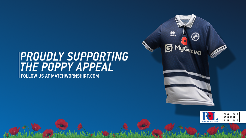 Millwall support the Royal British Legion’s new football poppy shirt campaign