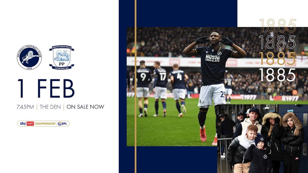 Millwall FC - Tickets | Millwall V Preston North End