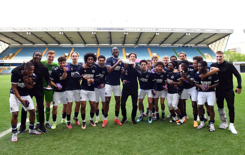 Millwall FC - Millwall's Under 21s receive PDL South trophy