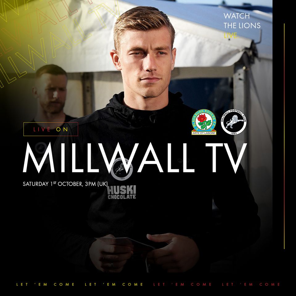 Millwall FC - Tickets  Blackburn Rovers v Millwall